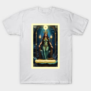 The High Priestess Card From the Light Mermaid Tarot Deck. T-Shirt